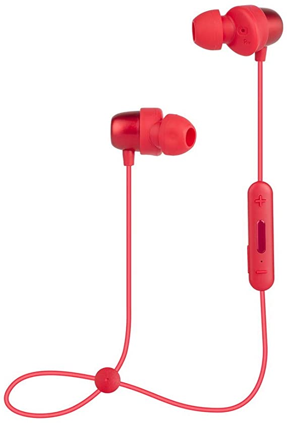 Bluetooth Headphones, Wireless Magnetic Earbuds Sports Sweatproof Earphones Stereo and Noise Cancelling for Gym Workout Running Topsion (Red)