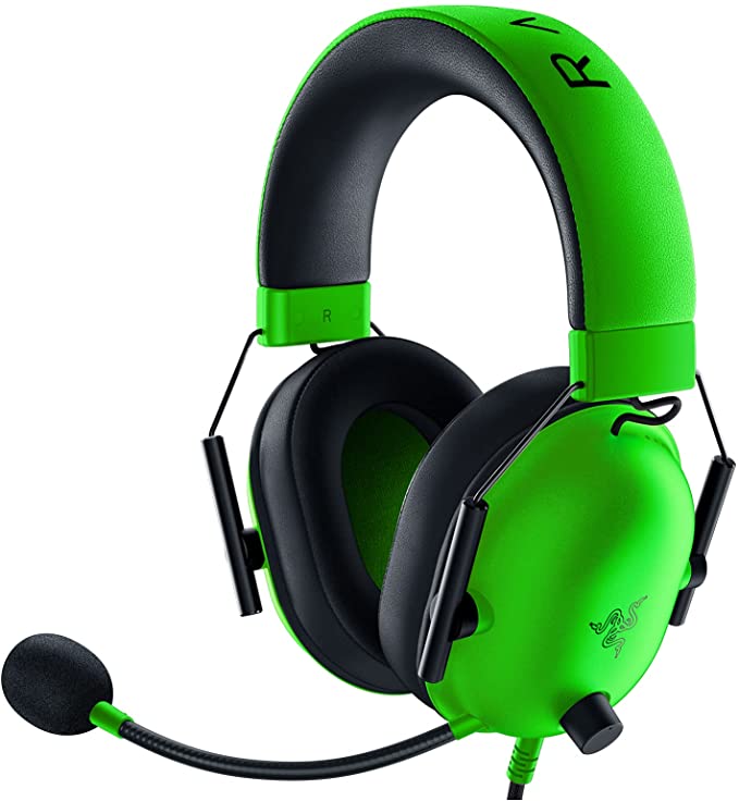 Razer BlackShark V2 X Gaming Headset: 7.1 Surround Sound - 50mm Drivers - Memory Foam Ear Cushions - for PC, PS5, PS4, Switch, Xbox One, Xbox Series X|S, Mobile - 3.5mm Audio Jack - Green