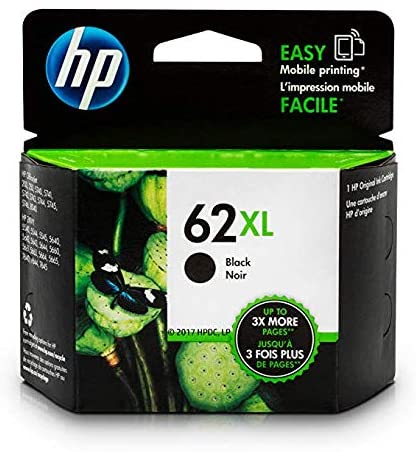 HP 62XL High Yield Black Original Ink Cartridge (C2P05AN)