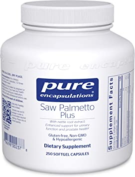 Pure Encapsulations - Saw Palmetto Plus - with Nettle Root Extract to Support Urinary Function and Prostate Health - 250 Softgel Capsules