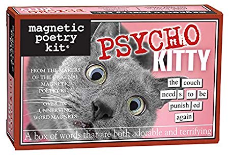 Magnetic Poetry Psycho Kitty Magnetic Word Kit