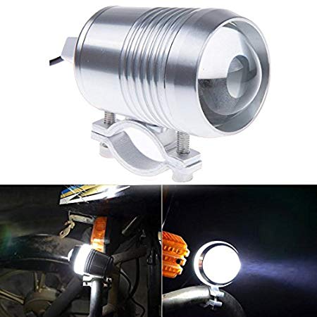 Motorcycle Spotlight, Innoglow Motorcycle Spot Light Lamps Cree 30W 1200LM CREE U2 LED Driving Lights Bicycle Car Boat Waterproof Headlight Travel Camp (Chrome)