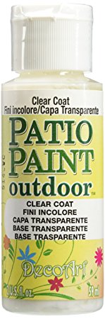 DecoArt Patio Paint, 2-Ounce, Clear Coat