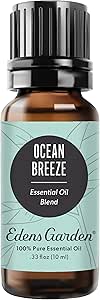 Edens Garden Ocean Breeze Essential Oil Blend, Best for Diffusing to Bring The Ocean to You, 100% Pure & Natural Best Recipe Therapeutic Aromatherapy Blends- Diffuse or Topical Use 10 ml