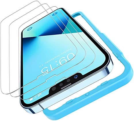 SmartDevil Glass Screen Protector Compatible with iPhone 13 / iPhone 13 Pro 6.1-inch, HD Clear Tempered Glass Film Easy Installation Bubble-Free, 3-Pack