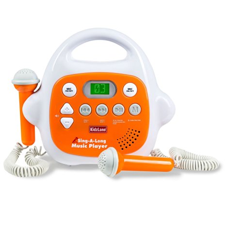 Kids MP3 Player Karaoke Machine 2 Microphone, Built in Music Storage, Bluetooth/MP3/AUX Connection