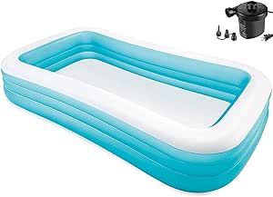 Swim Center Family Inflatable Pool with Pump