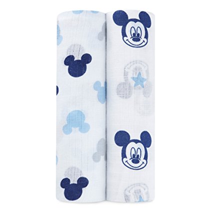 ideal baby by the makers of aden   anais Disney swaddle 2 pack, mickey mouse