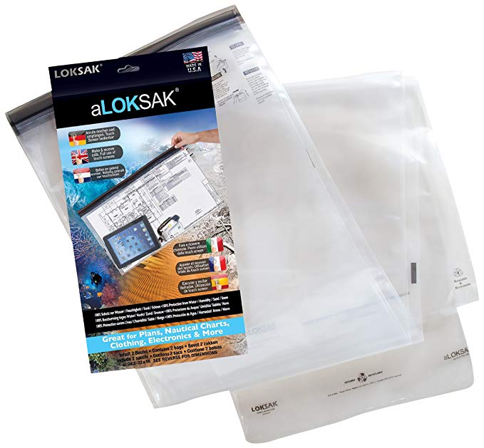 LOKSAK - aLOKSAK Storage Bag, Re-Sealable Protection from Water, Humidity, Sand and Snow
