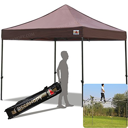 ABCCANOPY Pop Up Canopy 10 X 10-feet Commercial Instant Canopy Kit Ez Pop up canopy,Bonus Carrying Bag (30  Colors)