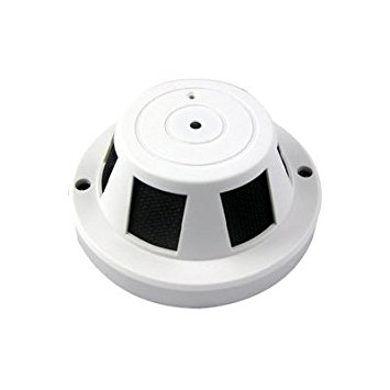 Vonnic C401W 1/3-Inch Sony CCD 480 TV Lines 3.7mm Fixed Lens Covert Smoke Detector Security Camera (White)