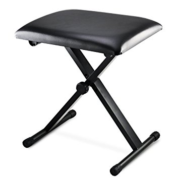 Oypla Keyboard Piano Bench Stool Seat Chair Throne Adjustable Portable