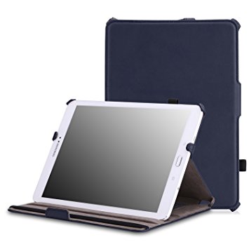 MoKo Tab S2 9.7 Case - Slim-Fit Multi-angle Folio Cover Case for Samsung Galaxy Tab S2 9.7 Android 5.0 2015 Version, INDIGO (With Auto Wake / Sleep and Stylus Pen Loop)