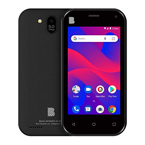 BLU Advance A4 2019- Unlocked Dual SIM, 16GB -Black