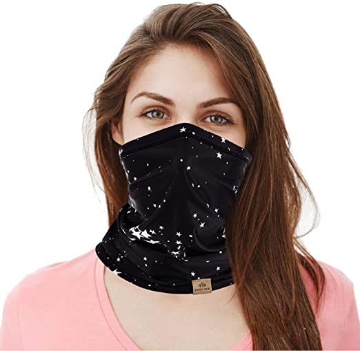 PAGE ONE Multifunctional Neck Gaiter Face Scarf Mask,Women Men Bike Motorcycle Hiking Fishing Face Scarf Bandana Mask