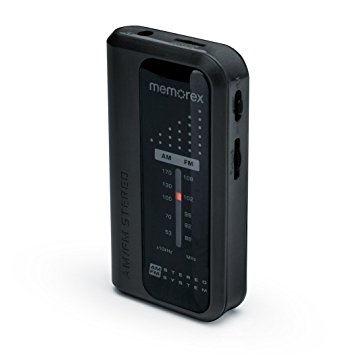 Memorex MR4240 Portable AM/FM Pocket Radio, Black