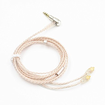 Yinyoo Hand-Made Silver Copper Mixed Earphone Upgrade Cable For Shure SE535 SE846 UE900 DQSM LZ A3 LZ A4 Shockwave