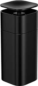 DOITOOL Push Down Empty Pump Dispenser Bottle, Push Down Liquid Pumping Empty Bottle Dispenser for Nail Polish and Makeup Remover, 2.75 x 2.75 x 7inch, Black