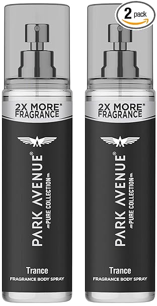 Park Avenue Pure Collection Trance Fragrance Body Spray for Men, 135ml (Pack of 2)