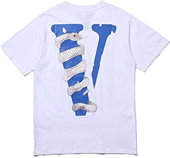 Snake Twine Big V Fashion Tees for Men Women Round Neck Limited Short Sleeve T-Shirt