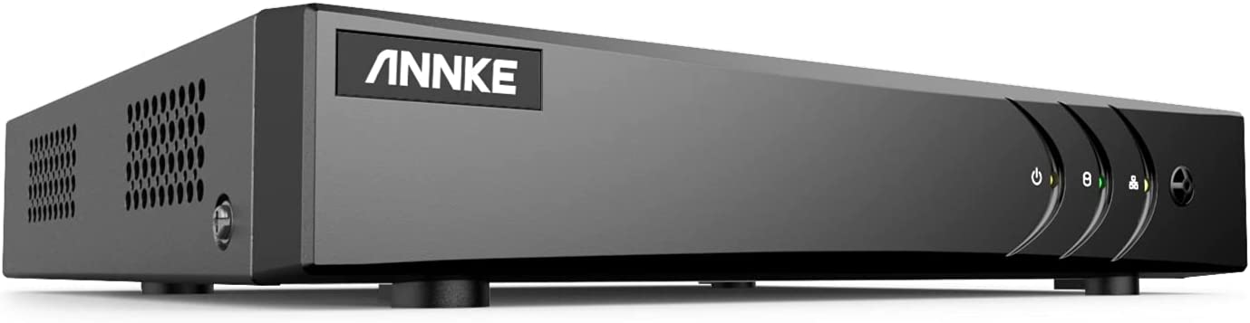 ANNKE DVR 8 Canali,5MP Lite H.265  Video Recorder con Rilevamento di Persone/Veicoli Sorveglianza Videoregistratore CCTV CVBS/AHD/TVI/CVI/IP Sicurezza di Sistema Avviso e-mail con Immagini senza HDD