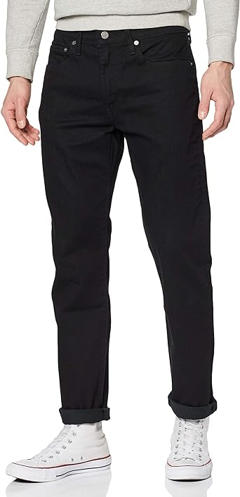 Levi's Men's 502 Regular Taper Jeans, Black, 34W x 30L