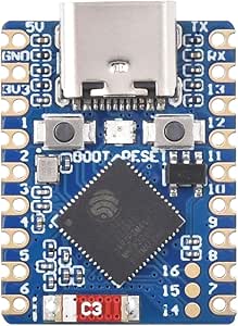 Waveshare ESP32-C3 Mini Development Board, Based On ESP32-C3FN4 Single-Core Processor, 160MHz Running Frequency, 2.4GHz Wi-Fi & Bluetooth 5