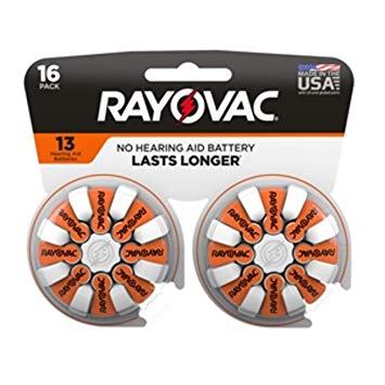 Rayovac Hearing Aid Batteries Size 13 (16-Pack)