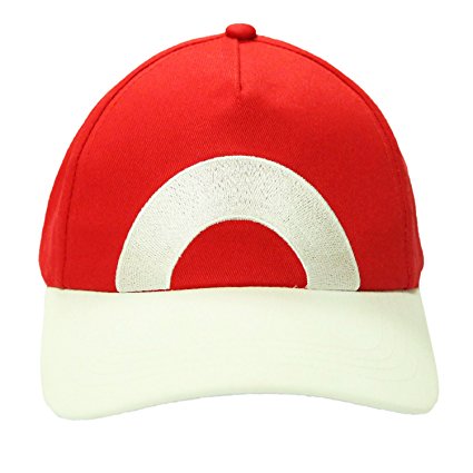 XCOSER Pokemon Ash Hat Ketchum Game Cosplay Costume Pokemon Hat Cap