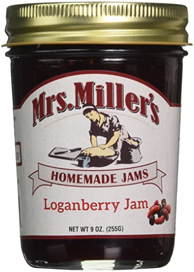 Mrs Millers Loganberry Jam (Amish Made) ~ 2 / 9 Oz. Jars
