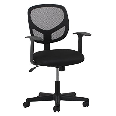 Essentials Swivel Mid Back Mesh Task Chair with Arms - Ergonomic Computer/Office Chair (ESS-3001)