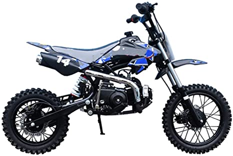 X-PRO 110cc Dirt Bike Pit Bike Kids Dirt Pitbike 110 Dirt Pit Bike，Blue