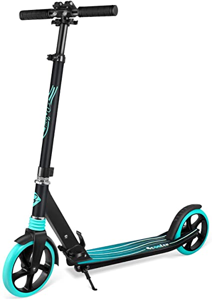 BELEEV V5 Scooters for Kids 8 Years and up, Foldable Kick Scooter 2 Wheel, Quick-Release Folding System, Shock Absorption Mechanism, Large 200mm Wheels Great Scooters for Adults and Teens