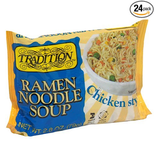 Tradition Ramen Noodle Soup with Chicken, 2.8 Ounce Packages (Pack of 24)