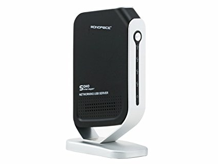 Monoprice Networking 4 Port USB 2.0 Print Server - Share 4 USB Devices