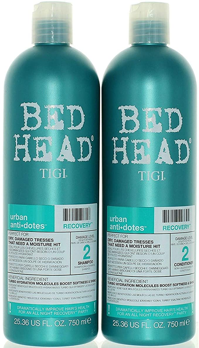 BedHead Urban Anti-dote Recovery Shampoo and Conditioner Duo Damage Level 2, 25.36 oz