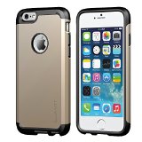 iPhone 66s Case LUVVITT ULTRA ARMOR Case for Apple iPhone 6s 2015  iPhone 6 2014 Dual Layer Shock Absorbing Tough Cover with Bumper  Best iPhone 66S Case for 47 inch Screen - Black  Metallic Champagne Gold