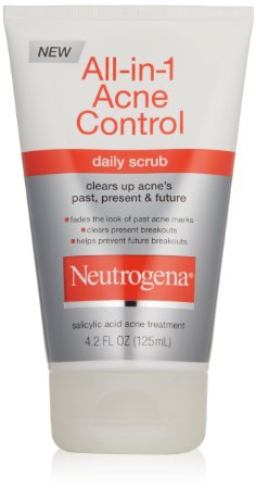 Neutrogena Allin1 Acne Control Daily Scrub 42 Ounce Pack of 2