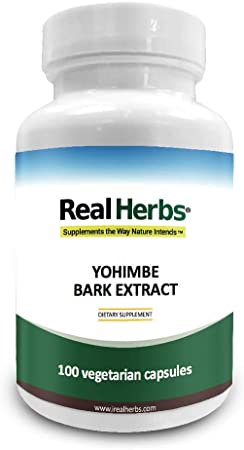 Yohimbe Bark Extract Standardized to 4% Yohimbine HCL (Hydrochloride) - 100 Vegetarian Capsules