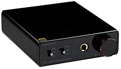 Linsoul Topping L30 Mini Portable HiFi Headphone Amplifier with NFCA Setup for Musician Audiophile (Black)