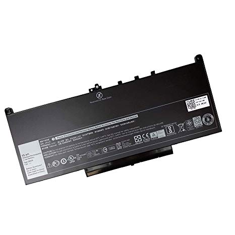 Dentsing J60J5 7.6V 55WH Laptop Battery Replacement for Dell Latitude E7270 E7470 Series R1V85 451-BBSX 451-BBSY 451-BBSU MC34Y 242WD