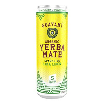 Guayaki Yerba Mate Sparkling Lima Limòn, 12-Ounce Can (Pack of 12)