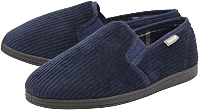 Dunlop Mens Slippers Slip On Comfy Twin Gusset Rubber Sole Washable Sizes 7-12