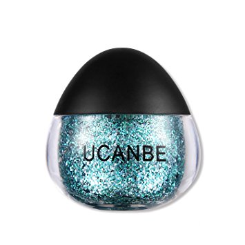 UCANBE Cream Glitter Gel for Body and Face, 0.63 fl. Oz (glaucous)