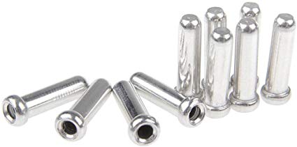 SHIMANO Derailleur Cable End Cap X10 (Silver, 1.2-mm)