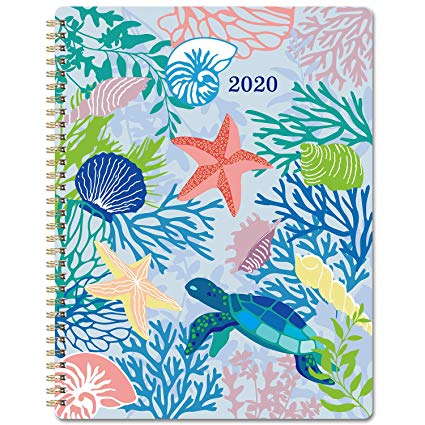 2020 Planner - 2020 Weekly Planner with Flexible Cover, Jan. 2020 - Dec. 2020, 8.5" x 11", Strong Twin - Wire Binding, 12 Monthly Tabs, Round Corner, Improving Your Time Management Skill