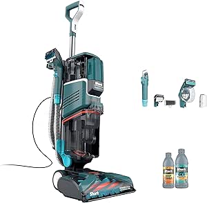 Shark R-EX205 CarpetXpert Carpet, Area Rug & Upholstery Cleaner with StainStriker, Built-in Spot & Stain Cleaner, Teal - Certified Refurbished