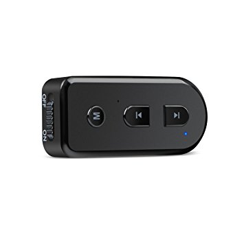 Bluetooth 4.1 Receiver, Inateck Wireless Bluetooth Receiver with 3.5mm Stereo Output, for Home/Car Audio Music Streaming Sound System