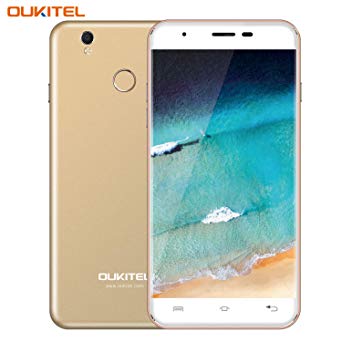 Unlocked Cell Phones, Oukitel U7 Plus Unlocked Smartphone 5.5 Inch Dual SIM Android 6.0 Quad Core 2GB RAM 16GB ROM Mobile Phone 2500mAh-Champagne Gold