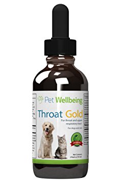 Pet Wellbeing - Throat Gold for Cats - Natural Cough & Throat Soother for Cats - 2oz(59ml)